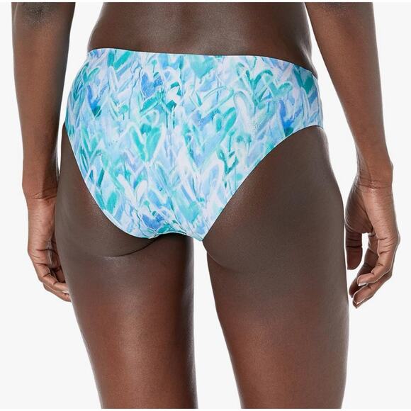 Splendid Graffiti Heart Retro Swim Bikini Bottoms in Blue, Large - Picture 3 of 14